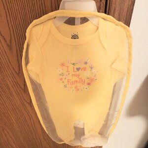 A millie & myles baby onesie,pajama two piece set size 3/6 months